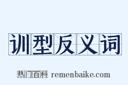 训型反义词是什么意思的图片